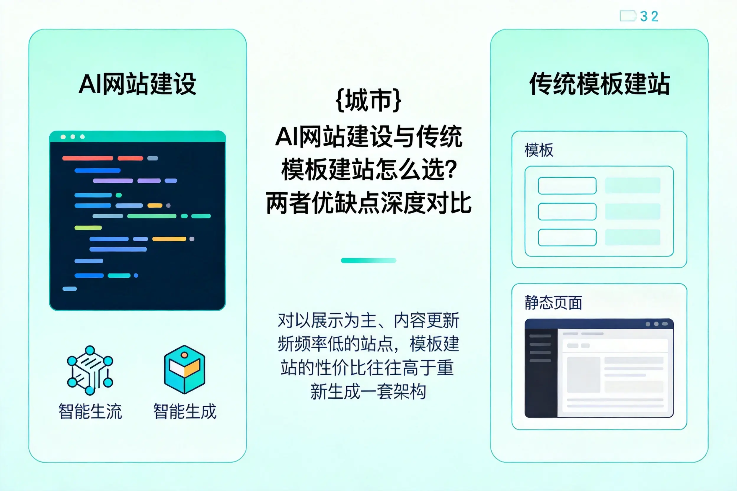 河池AI网站建设与传统模板建站怎么选？两者优缺点深度对比